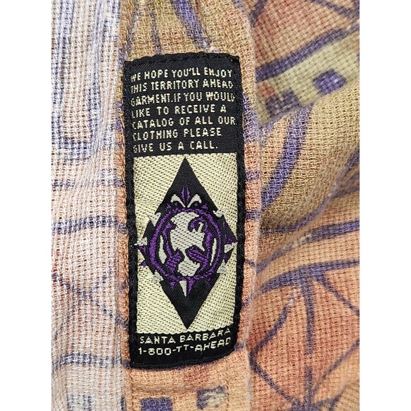 Territory Ahead Shirt Men's XL Short Sleeve Button Up Geometric Aztec Southwest - Picture 7 of 7